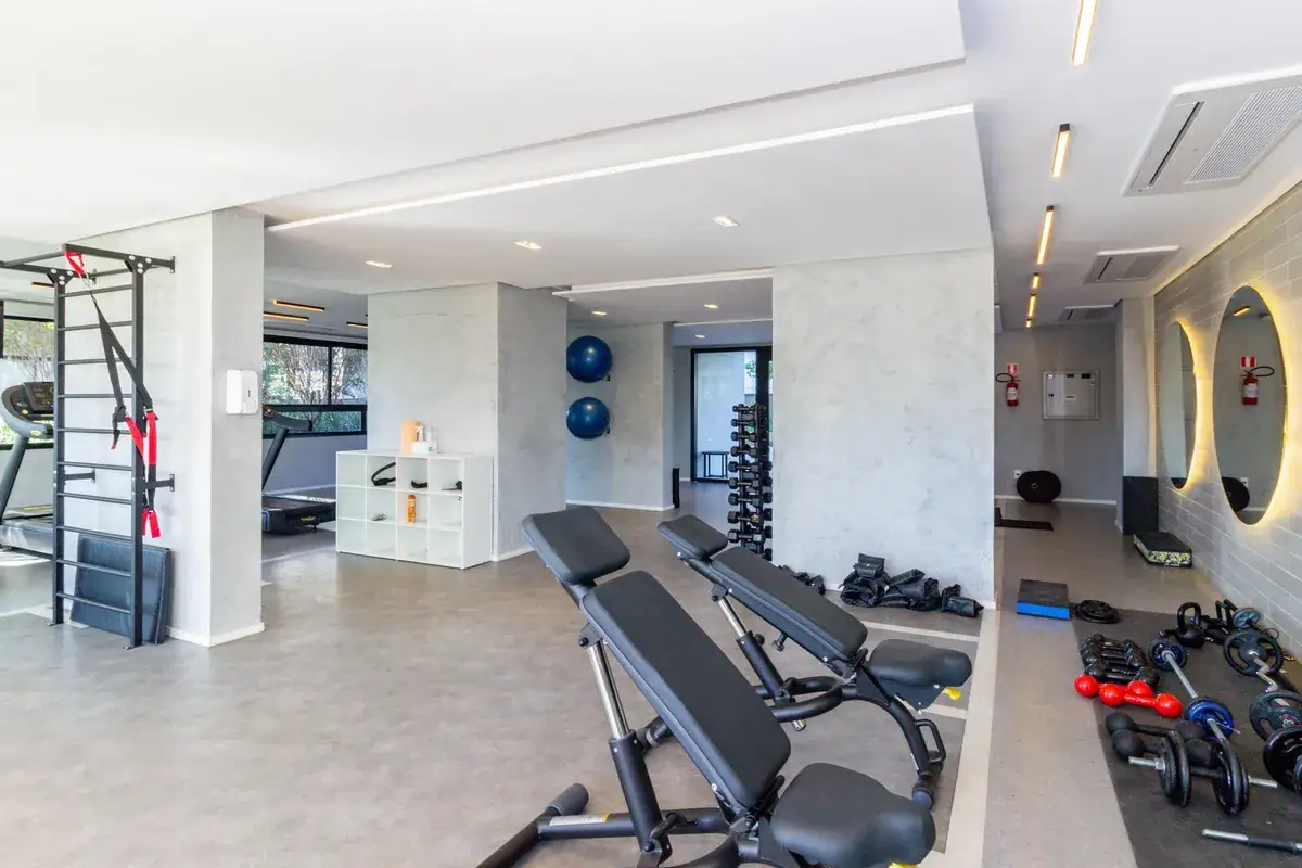 Academia fitness equipada do condomínio