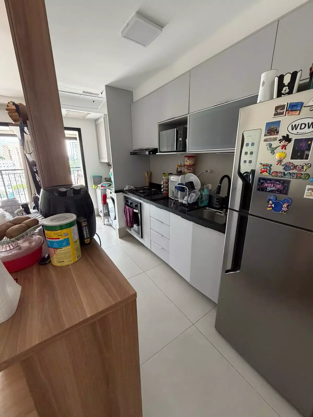 Ambiente do apartamento de 67m² pronto para morar