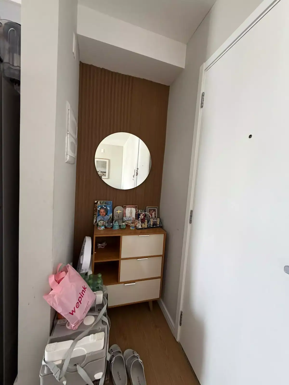 Detalhe do apartamento mobiliado de 67m²