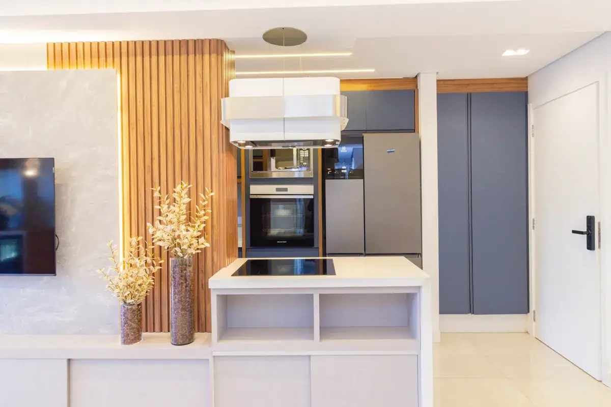 Cozinha do apartamento de 67m²